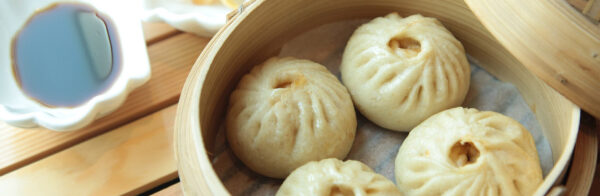 Bao in a wooden container